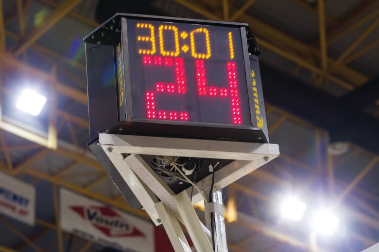 stock photo of a shot clock. The Colorado High School Activities Association’s board of directors officially recommended the use of a 35-second shot clock, effective in the 2026-2027 school year.