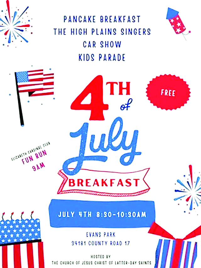 In conjunction with the Elizabeth High School Cardinal Club event on July 4, Evans Park will also feature a pancake breakfast, a vocal performance, a car show and a children's parade.