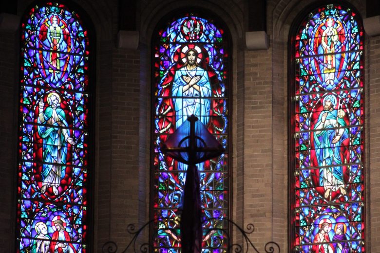 stained-glass window