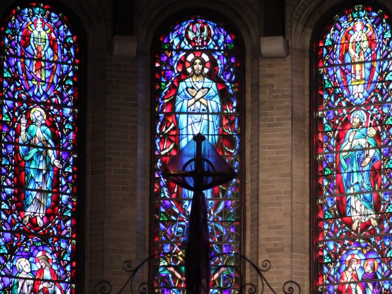 stained-glass window