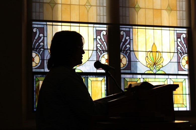stained-glass window
