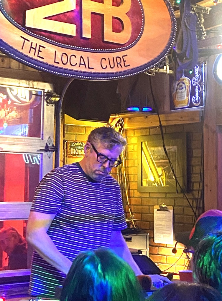 man on stage