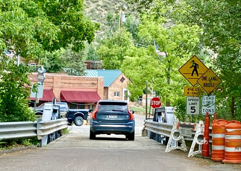 car crossing bridge