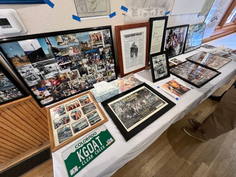 Table with pictures
