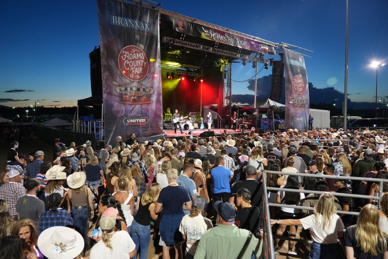 An outdoor concert.