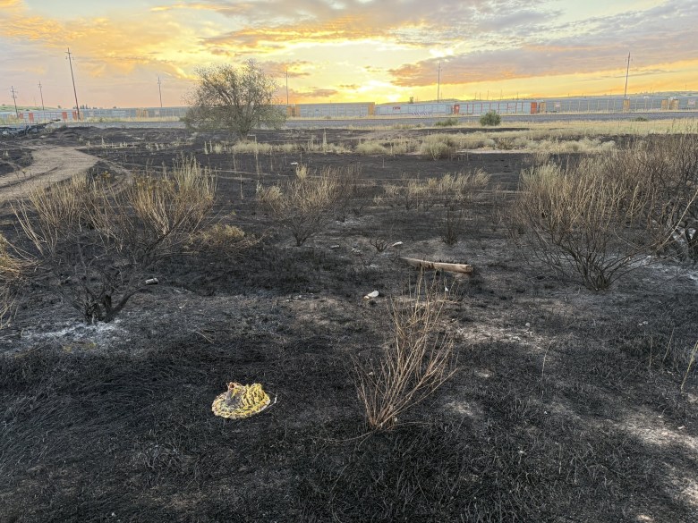 Destruction of a wildland fire
