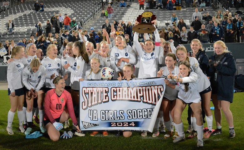Evergreen's girls soccer team won its first state championship title since 1997 with a 2-0 victory over Lutheran on Tuesday, May 21, at Dick's Sporting Goods Park. The Cougars were the state runner-up in 2017, 2019 and 2021 before finishing on top this season.