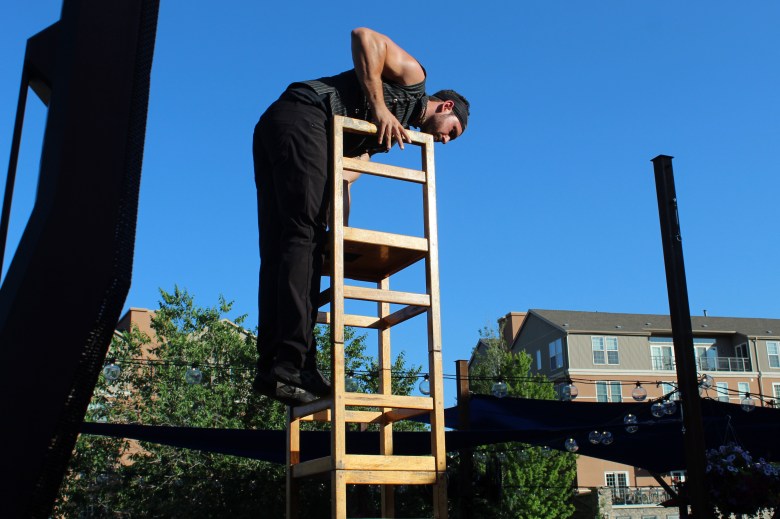 acrobat performing