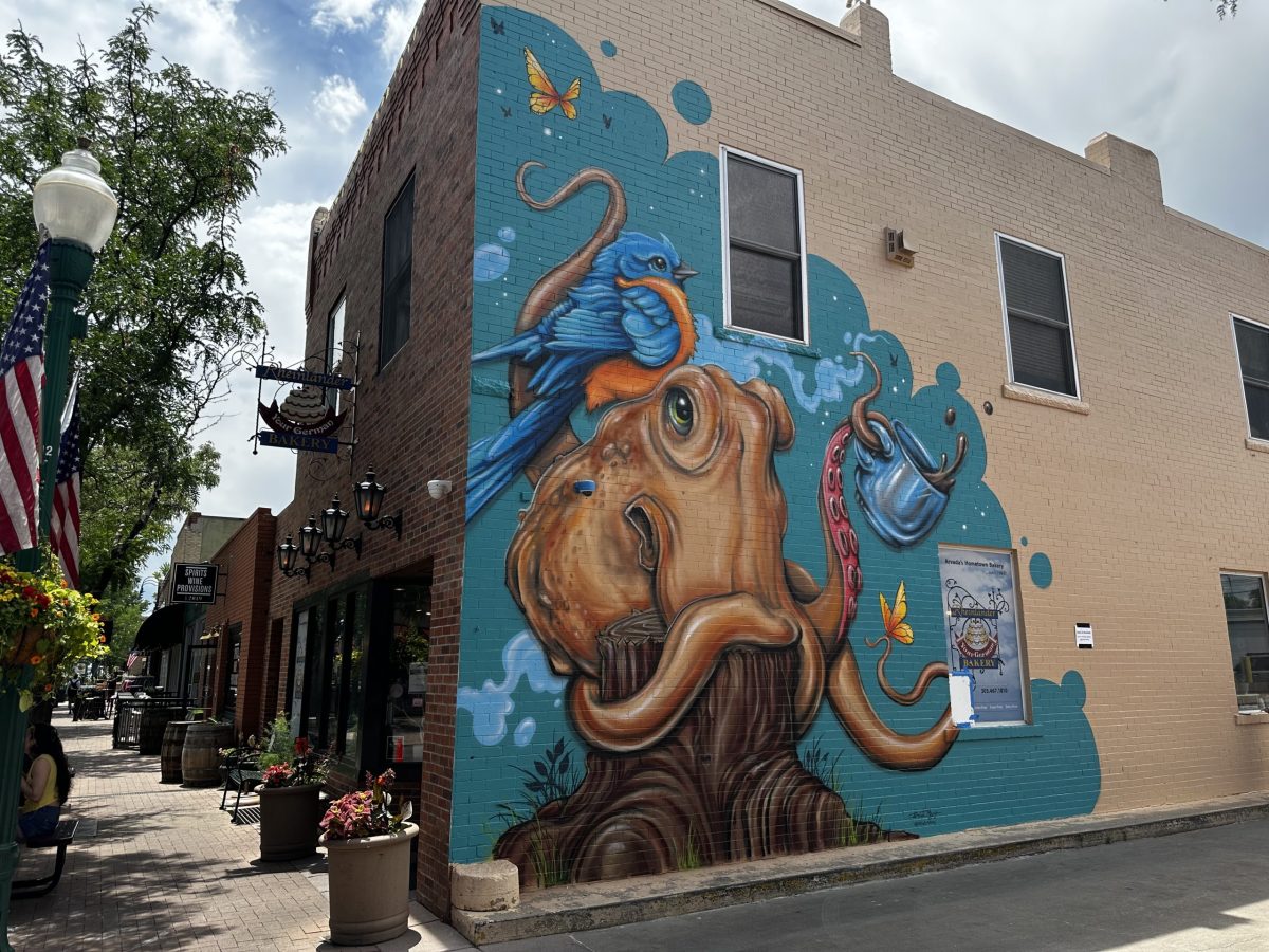Eclectic octopus mural livens up Rheinlander Bakery’s exterior