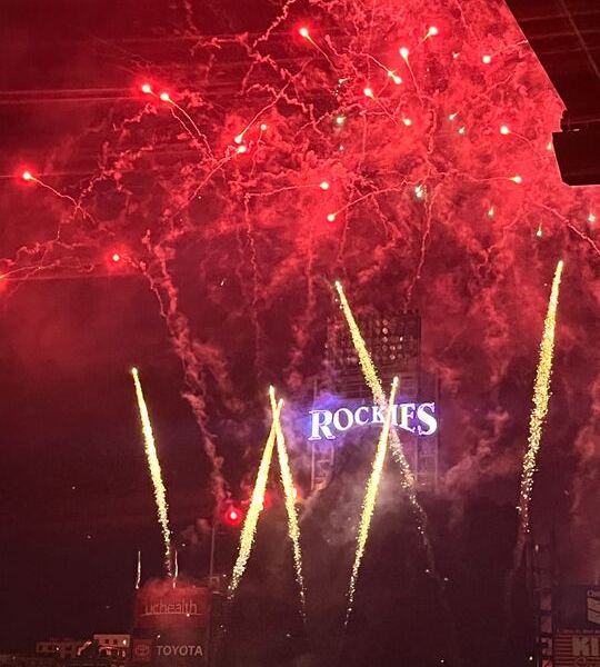 Despite the loss on July 5 to the Chicago White Sox, Coors Field shines in fireworks glory to a packed house on a holiday weekend.