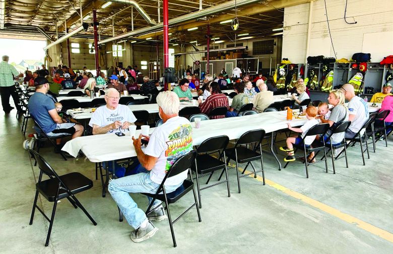 The turnout for the pancake breakfasts is always robust.