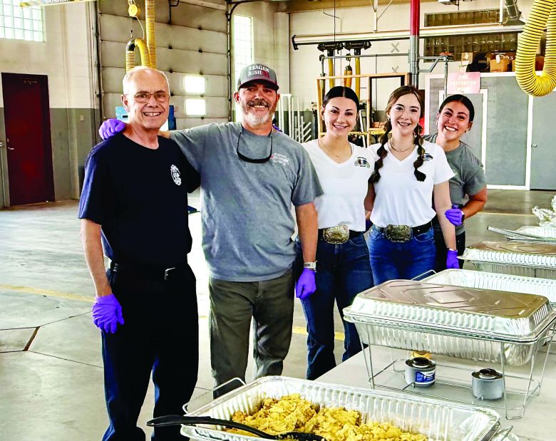 Volunteers served up pancakes, biscuits and gravy, scrambled eggs and sausage.