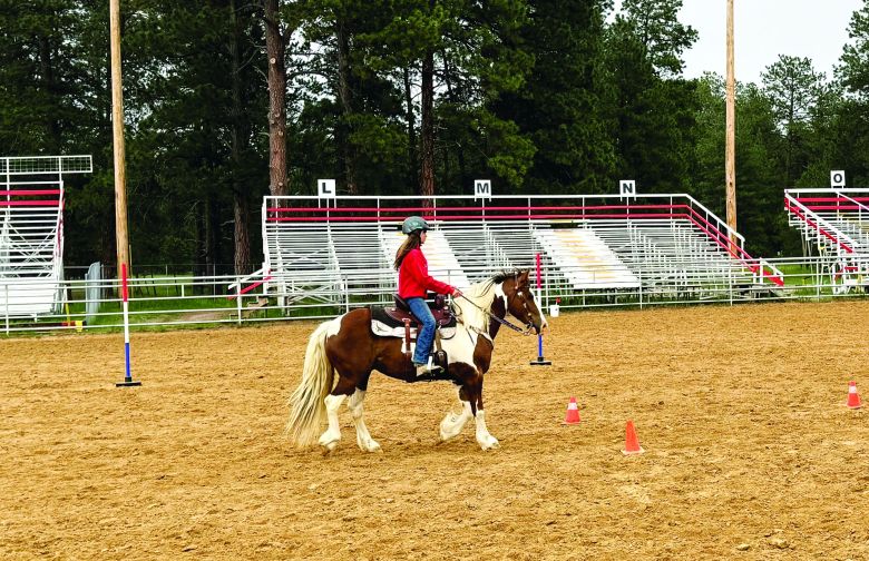 A horse and rider begin the keyhole race at the Responder Relief Rodeo Gymkhana on June 24 at Casey Jones Park in Elizabeth.
