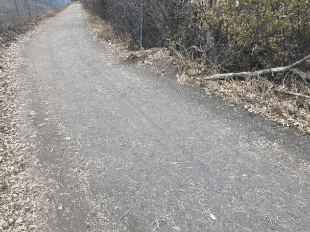 a gravel path